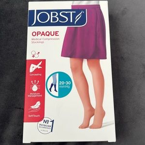 Jobst compression stockings 20/30 in black opaque NWT